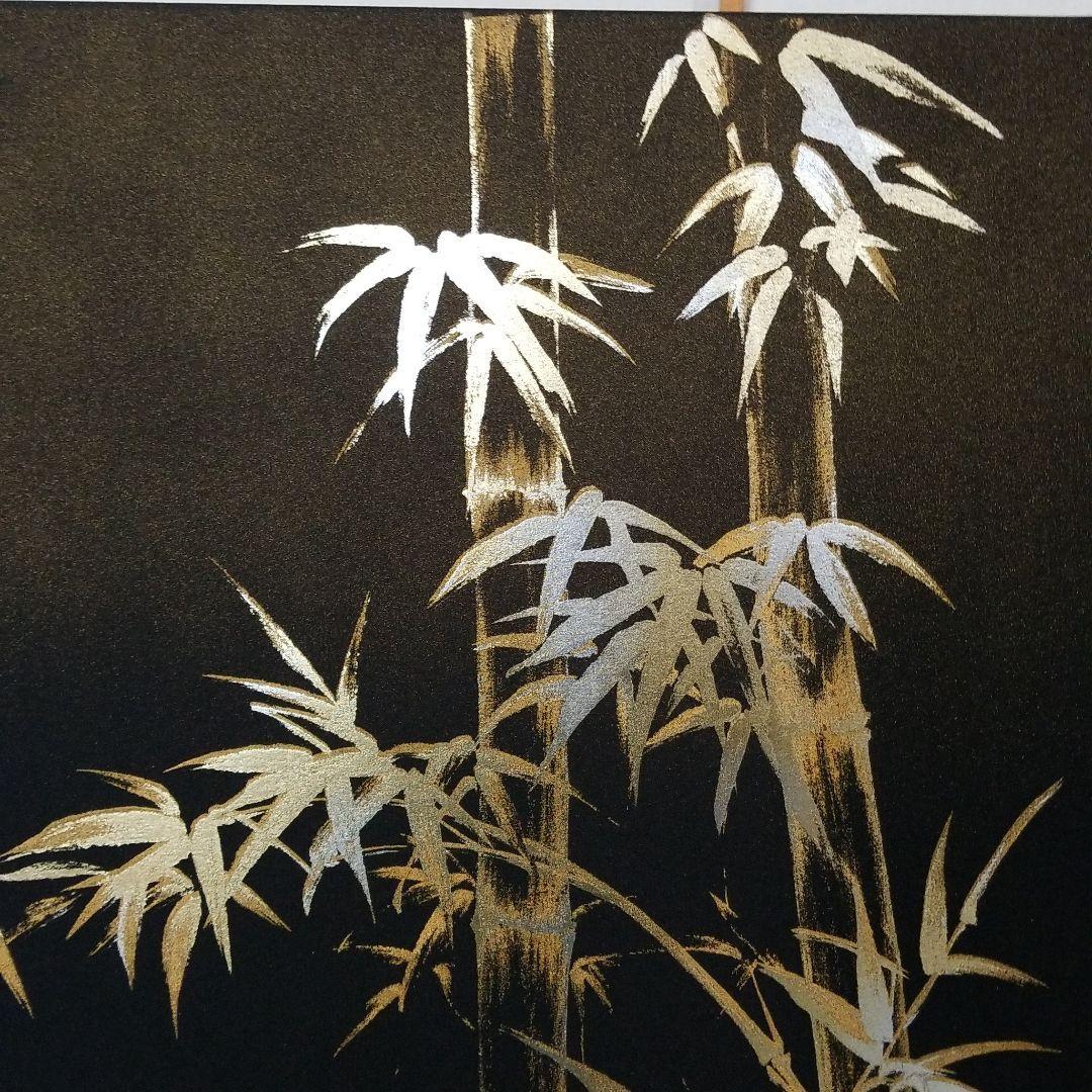 五月人形　屏風　三曲黒石目竹33