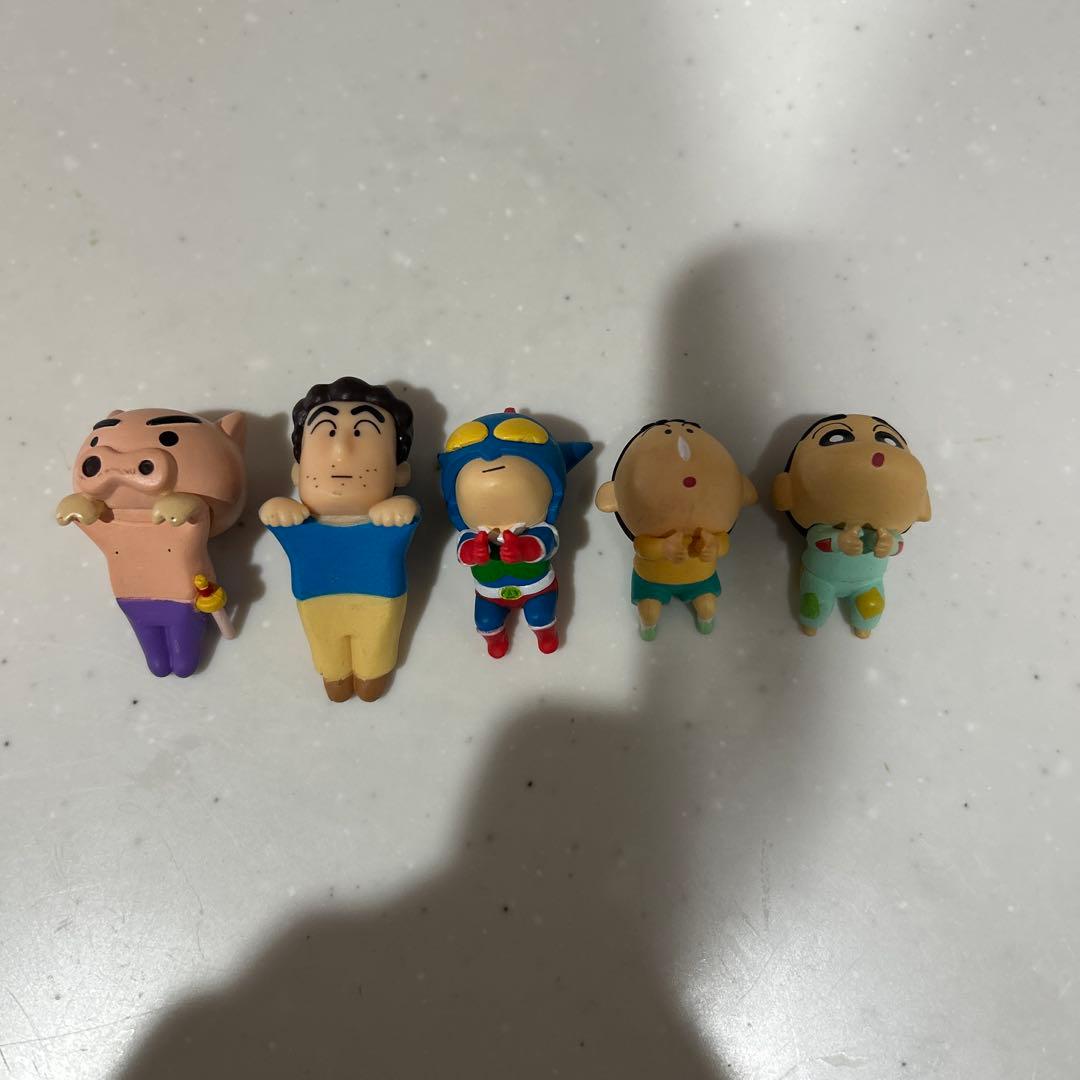 クレヨンしんちゃん フィギュア 5体セット ケーブルアクセサリー バラ