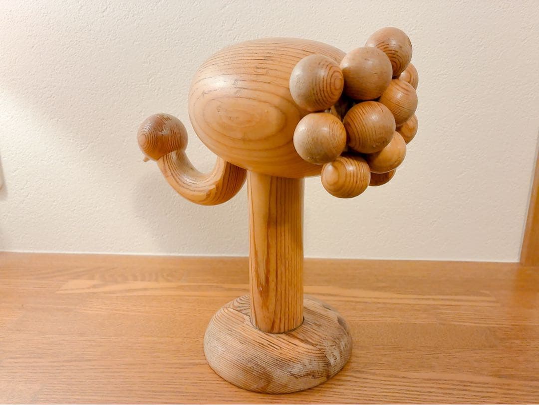 北欧アーリッカ木製(パイン＝松)、Kurki(黒鶴) 置物 : ヴィンテージ