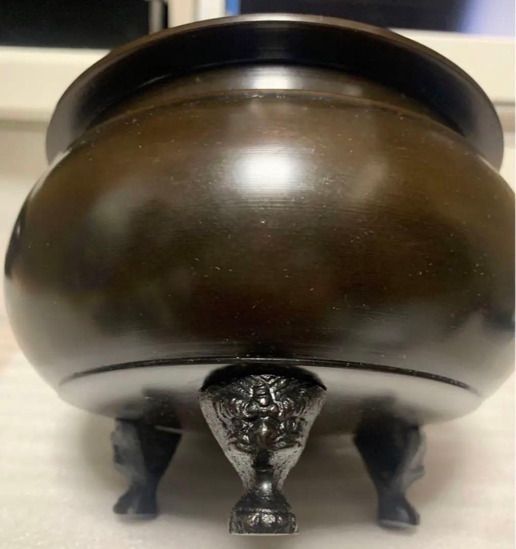 線香立て　真鍮製　香炉　(仏具、仏壇)5