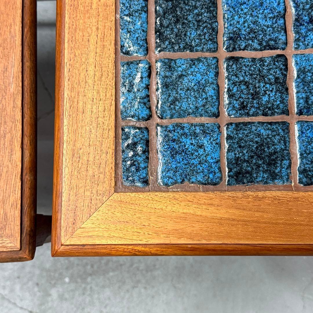 北欧デンマーク ヴィンテージ タイルトップ テストテーブル (502)