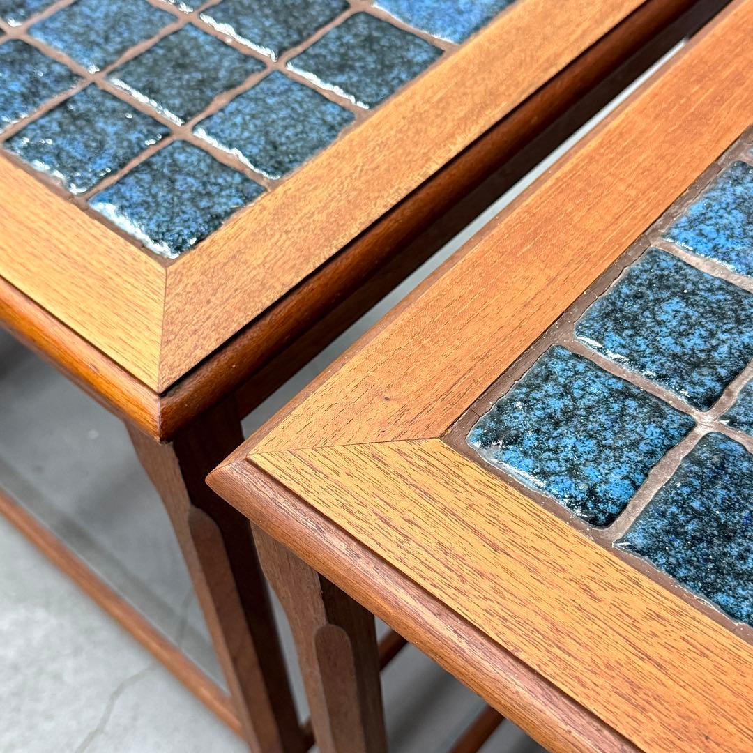 北欧デンマーク ヴィンテージ タイルトップ テストテーブル (502)