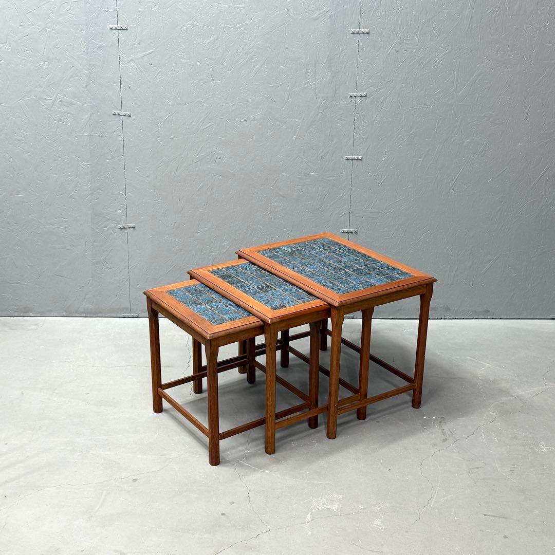 北欧デンマーク ヴィンテージ タイルトップ テストテーブル (502)