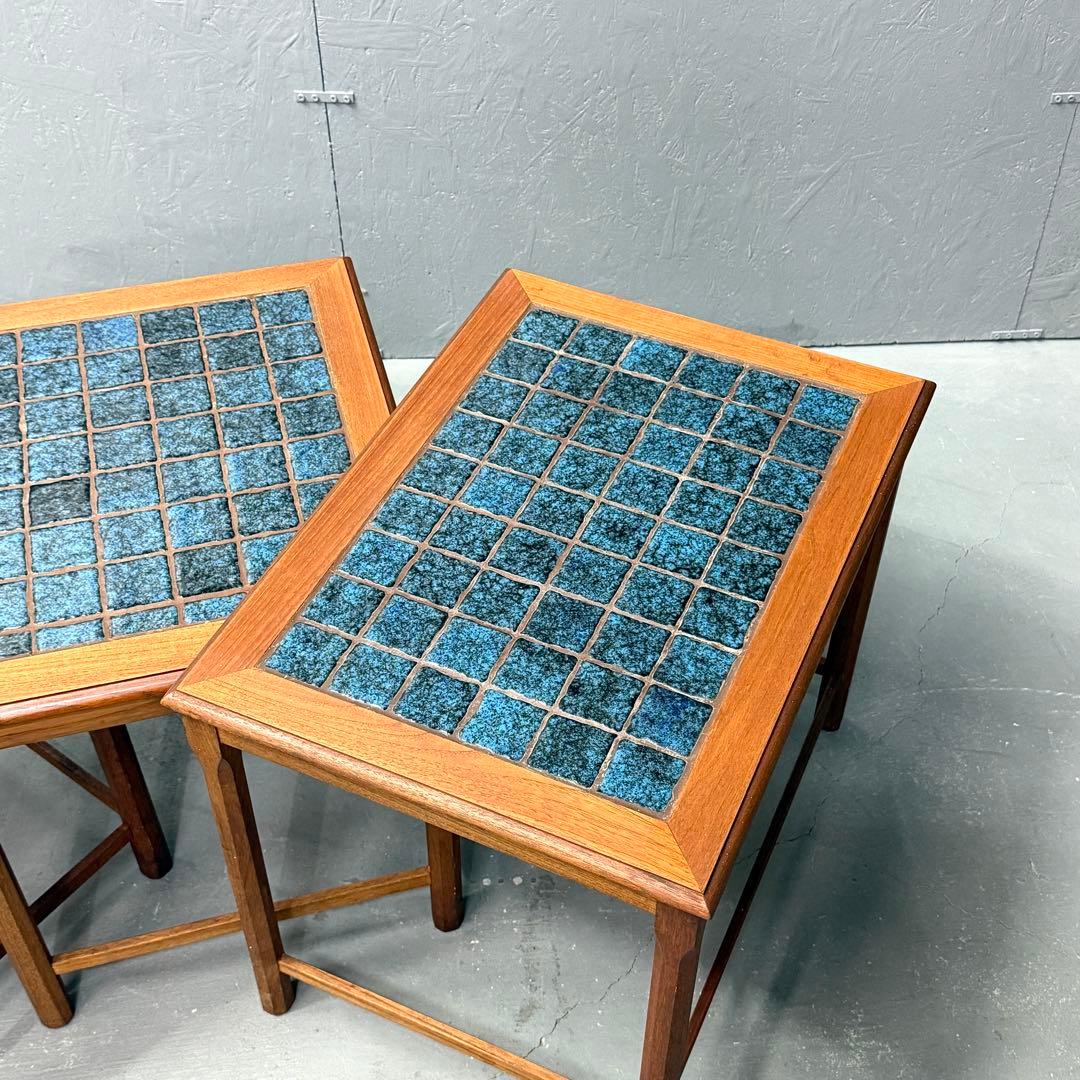 北欧デンマーク ヴィンテージ タイルトップ テストテーブル (502)
