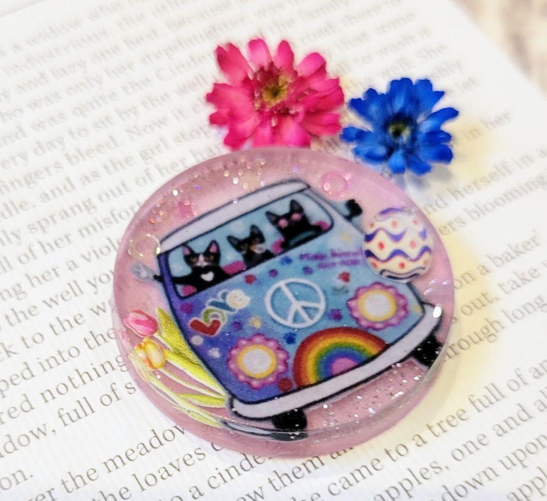 NO.29❤猫  ドライブ❤レジンヘアゴム❤