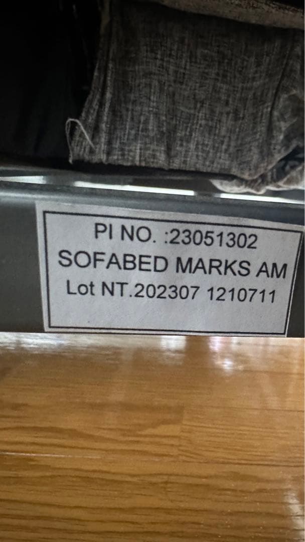 ニトリ ソファベッド MARKS AM グレー