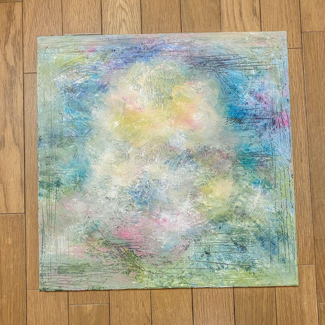 抽象画、油絵、原画、ART、《明日の晴れを予感する雲》、現代アート、インテリア