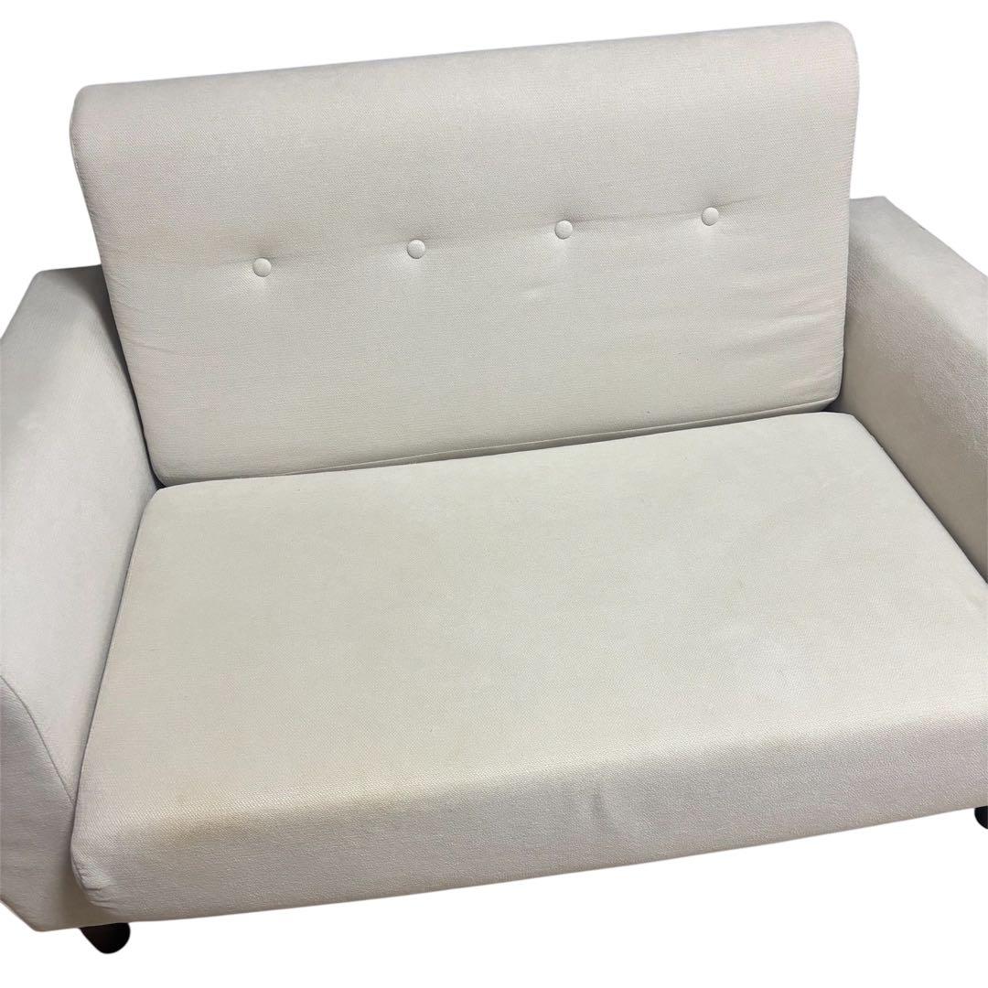 白　ソファ　ソファベッド　2way