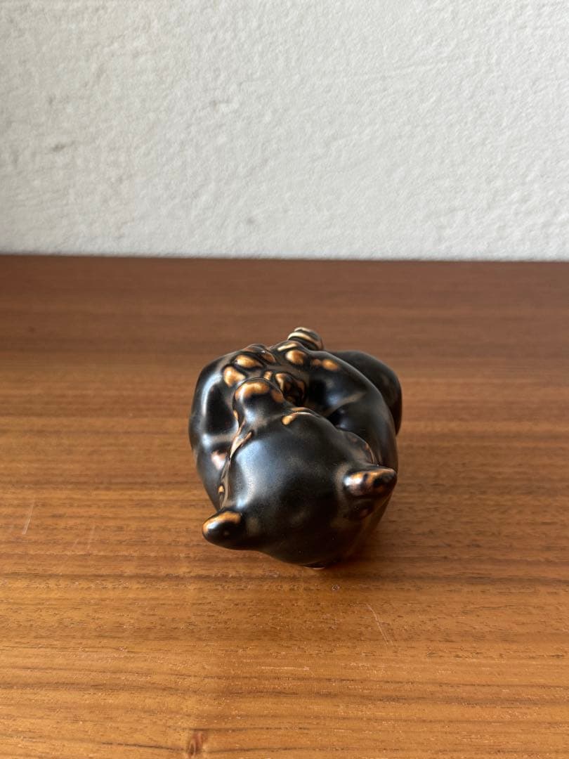 希少 1940年代 ロイヤルコペンハーゲン 足を舐める子クマ クヌード・キーン