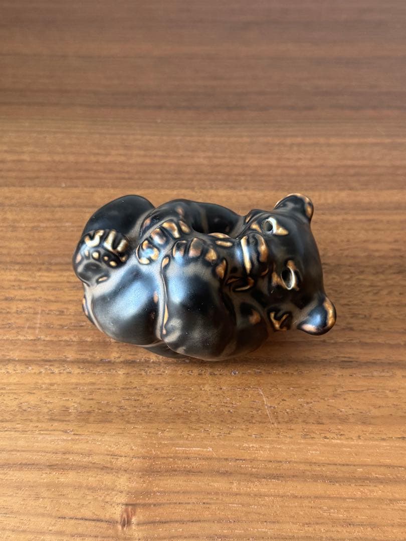 希少 1940年代 ロイヤルコペンハーゲン 足を舐める子クマ クヌード・キーン