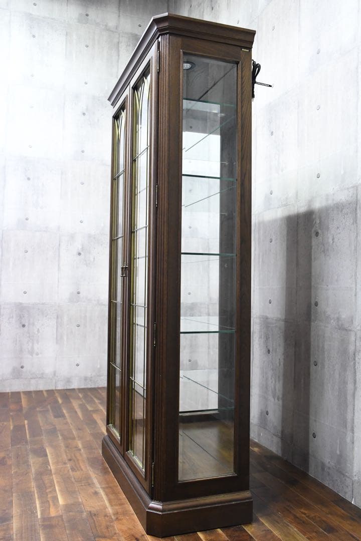 FAC31 カリモク最高峰 ドマーニ クイーンズライフ 飾り棚 照明付き ミラー