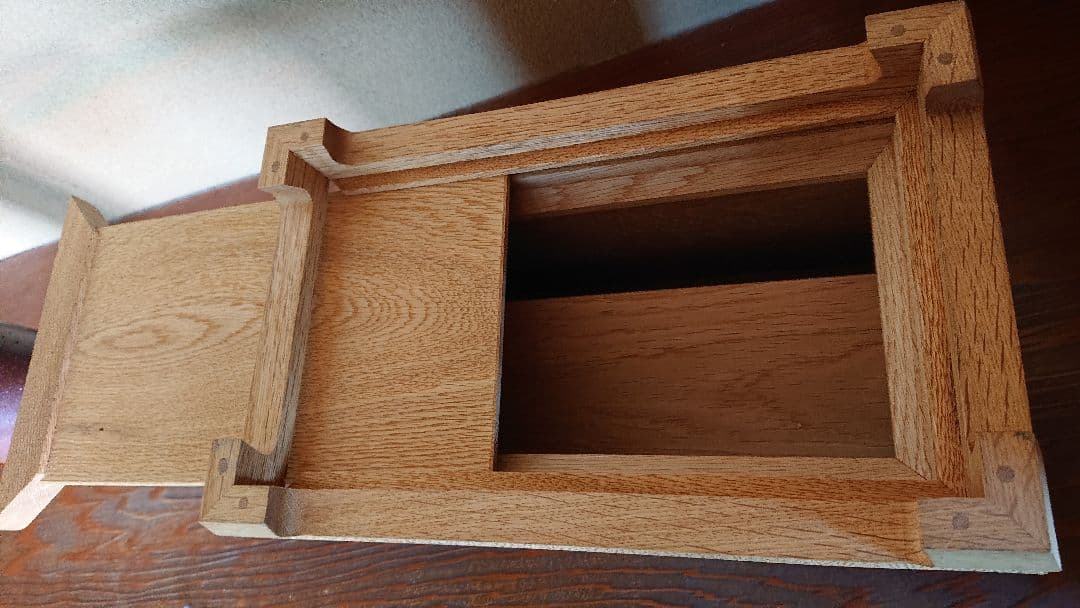 ミニ賽銭箱(楢総無垢)