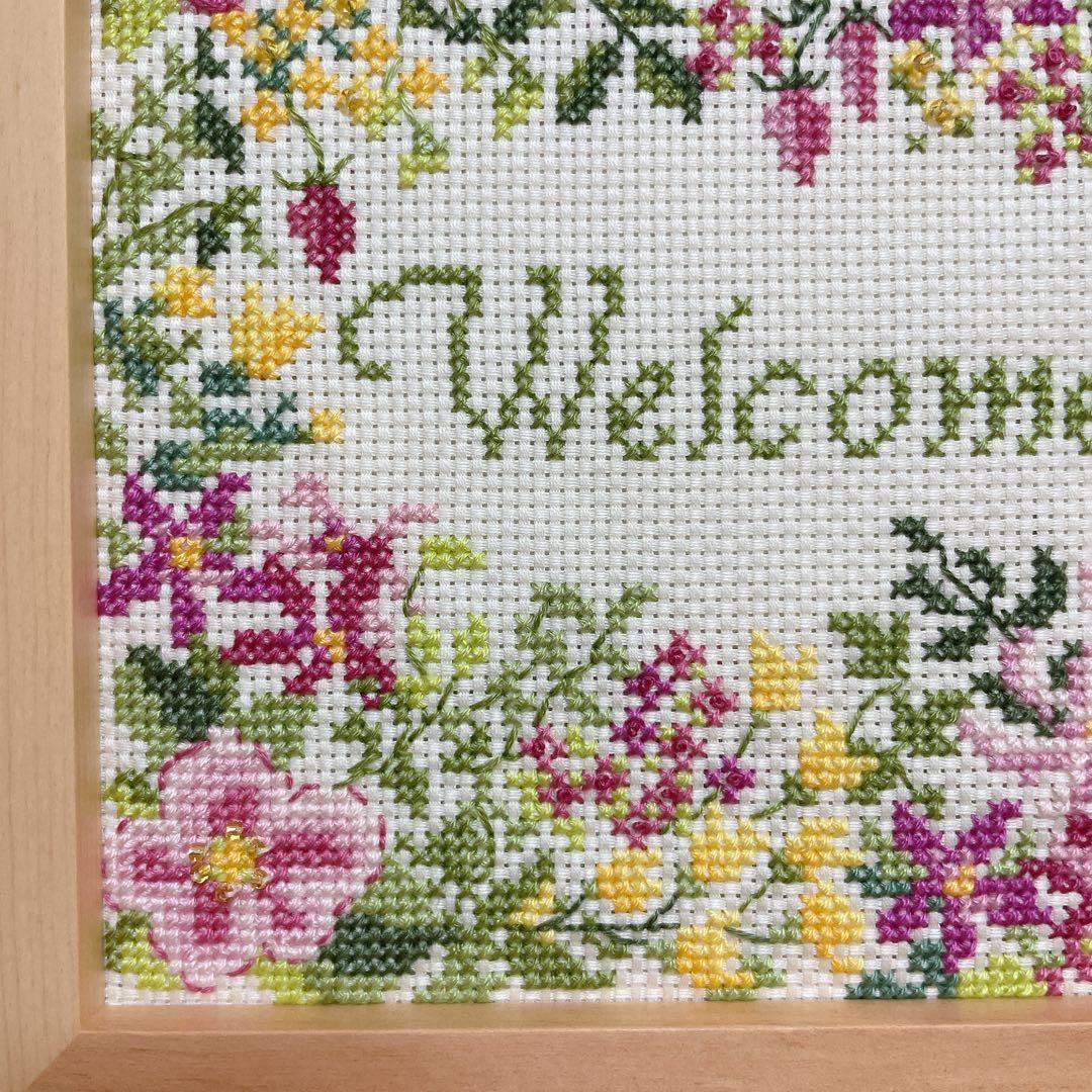 ウェルカムボード Hobbyrahobbyre ホビーラホビーレ クロスステッチ