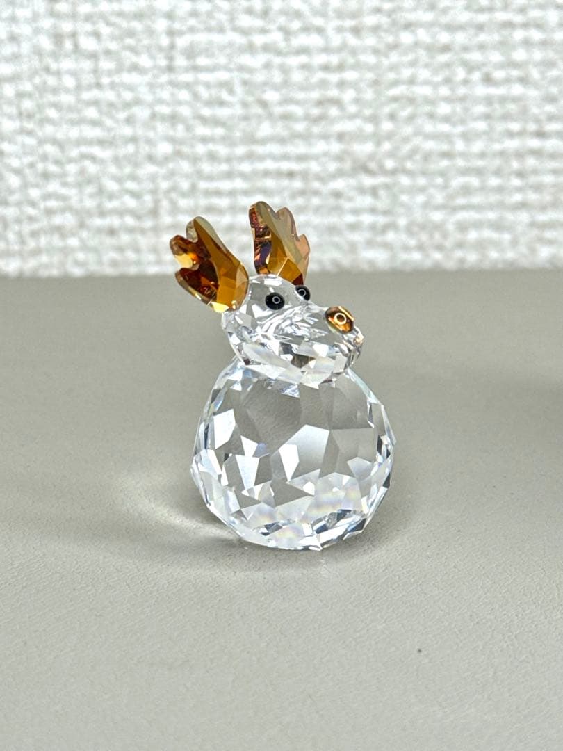 超美品★ スワロフスキー　ロッキング　トナカイ　クリスタル　オブジェ　箱あり