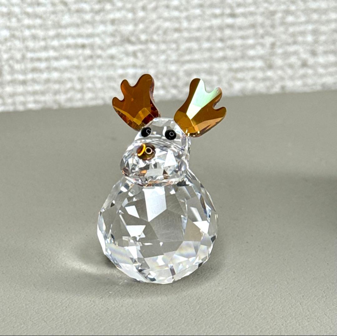超美品★ スワロフスキー　ロッキング　トナカイ　クリスタル　オブジェ　箱あり