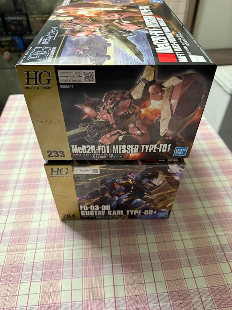 HG 1/144 グスタフ・カール00型 & メッサーF01型 2点セット - メルカリ
