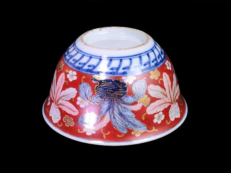 大聖寺伊万里 金襴手 梅に柘榴 蕪の図 大振向付 N974AS-CYz - メルカリ