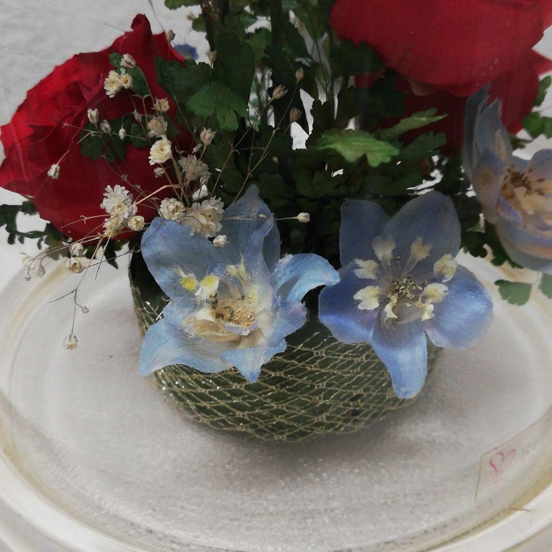 ドライフラワーガラスケース入り