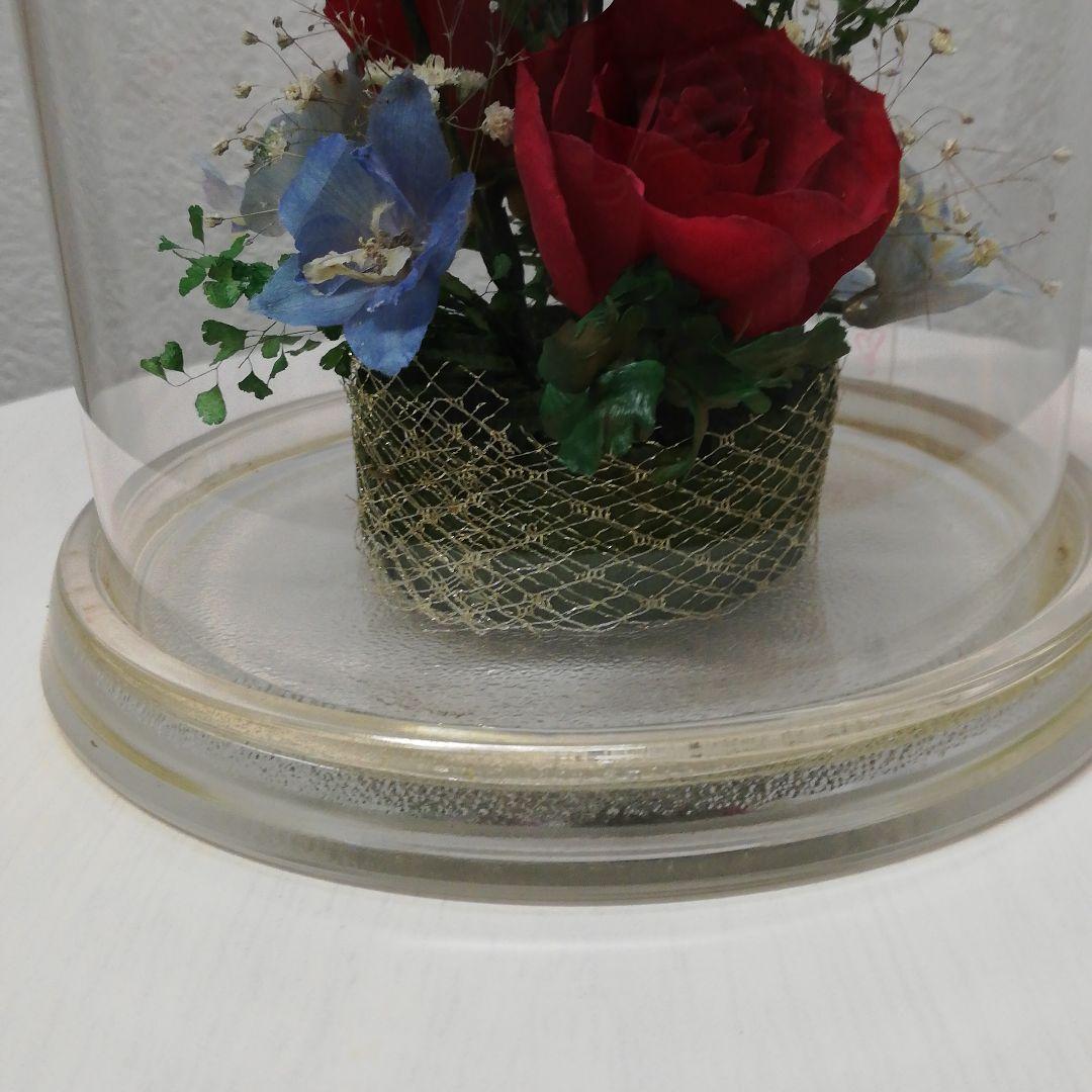 ドライフラワーガラスケース入り