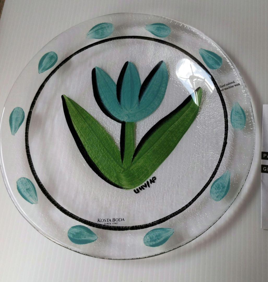新品未使用 コスタ ボダ  KOSTA BODA  ガラス皿  当選通知付 希少
