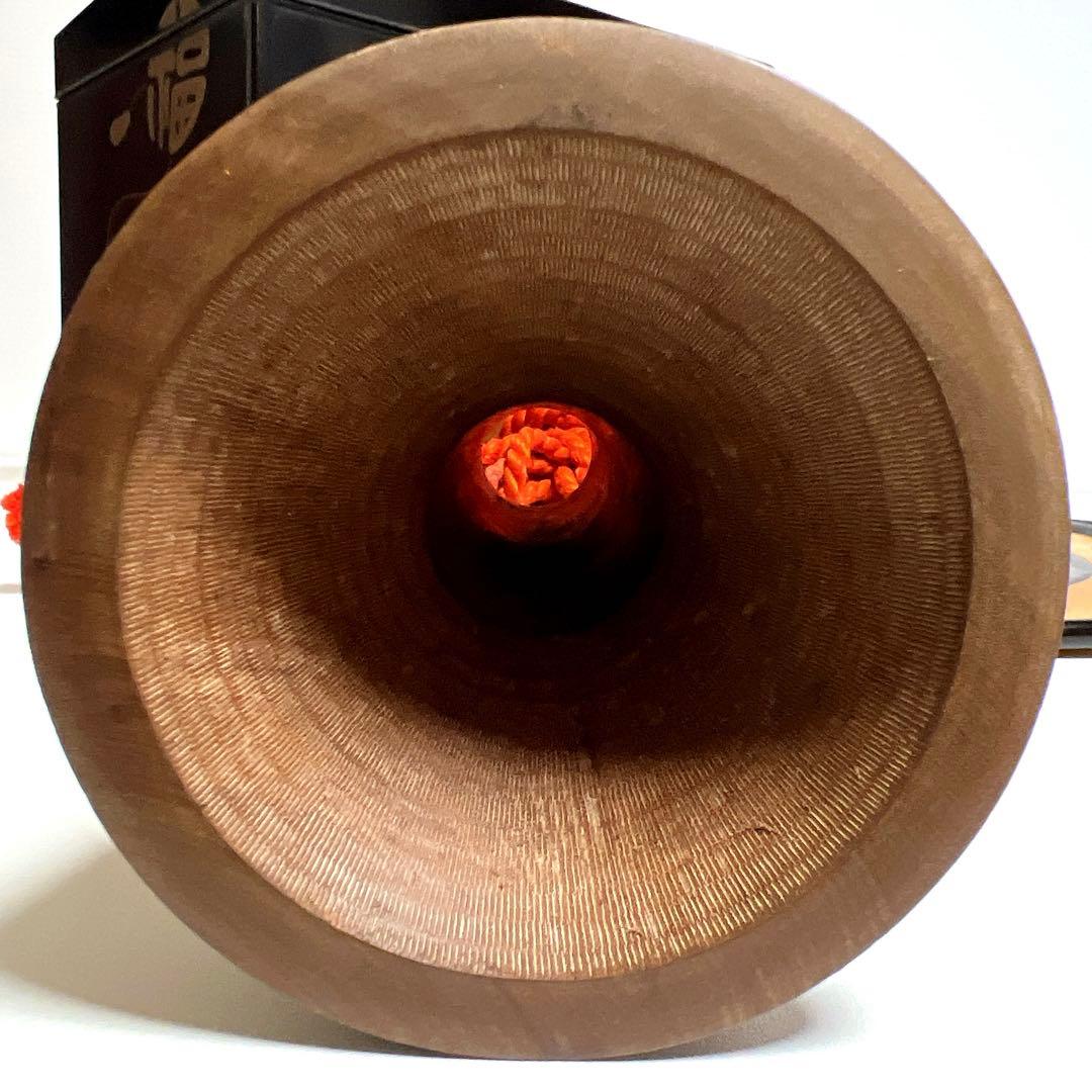 【蔵出し・希少】鼓　蒔絵　小鼓　胴　和楽器　漆塗り　伝統芸能　能 歌舞伎　鳳凰紋