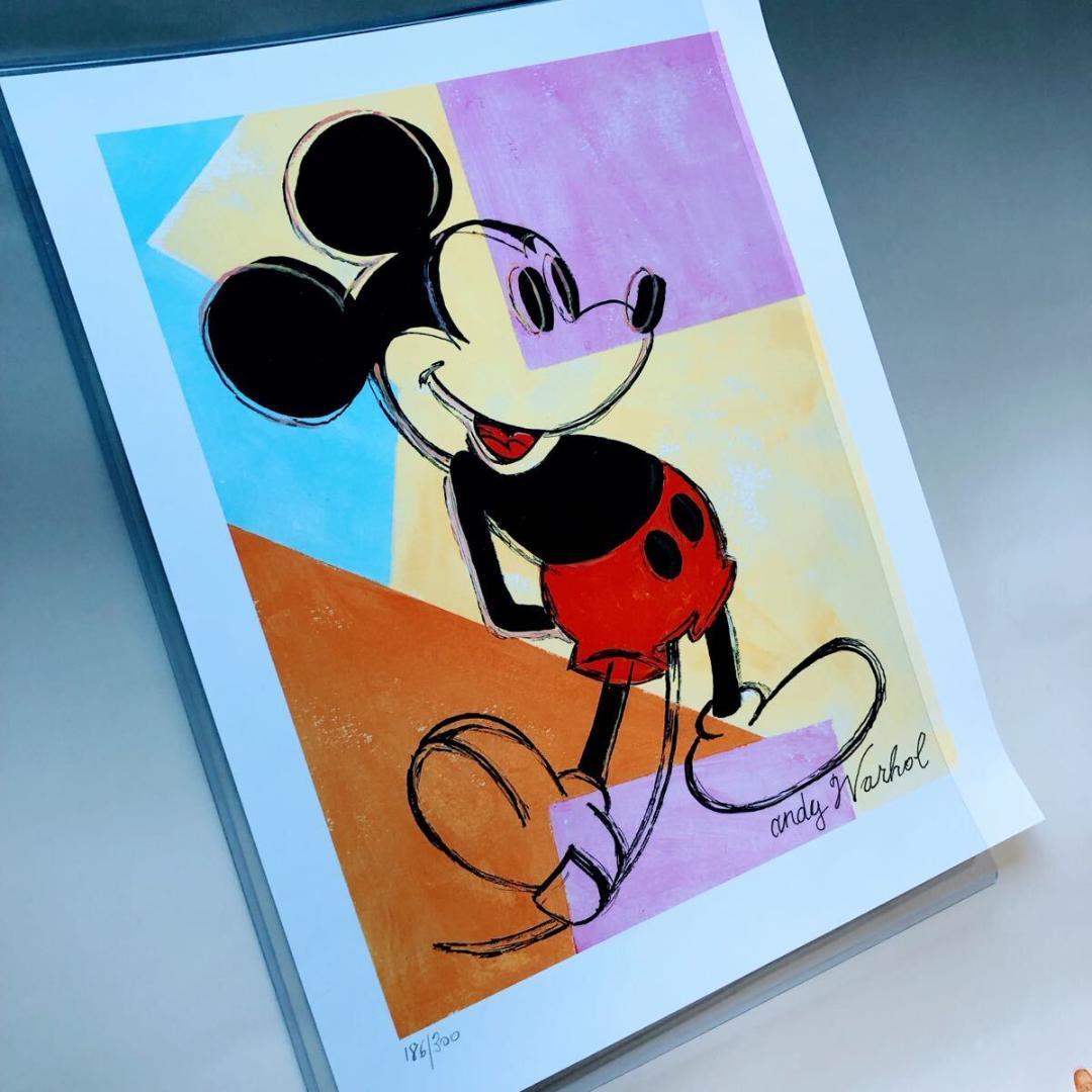 ＃3890 アンディ ウォーホル リトグラフ ミッキーマウス世界 300枚 限定