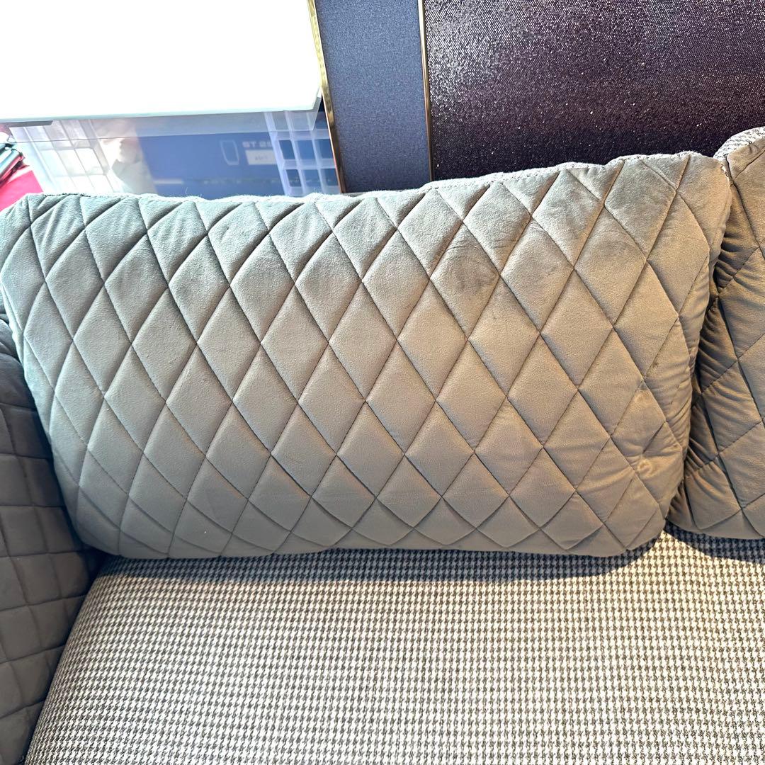 【福岡近郊引取りお値引き可能！】2人掛け掛けソファ グレー系