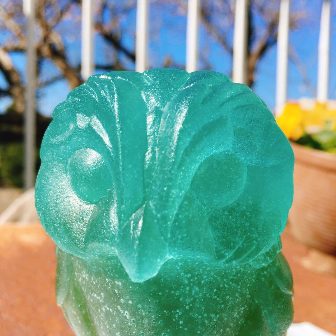 フクロウ 梟 ドーム フランス クリスタル 水晶 ナンシー エミールガレ