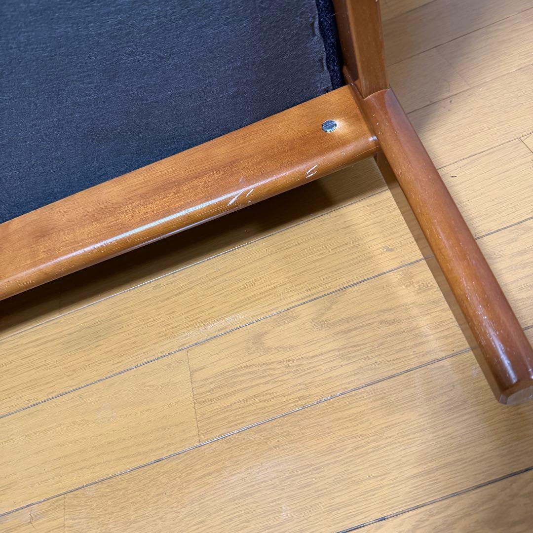 カリモク６０　Kチェア　２シーター　karimoku　タープブルー　２人掛け