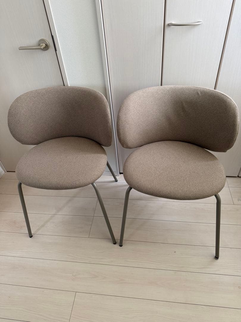 【極美品】IKEA KRYLBO クリルボー チェア ダークベージュ 2脚