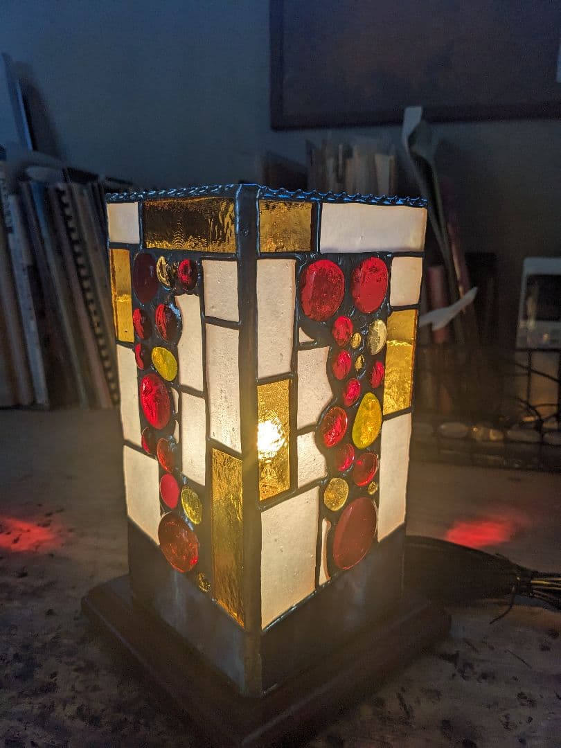 ナギットを使用したって和風4面ランプ