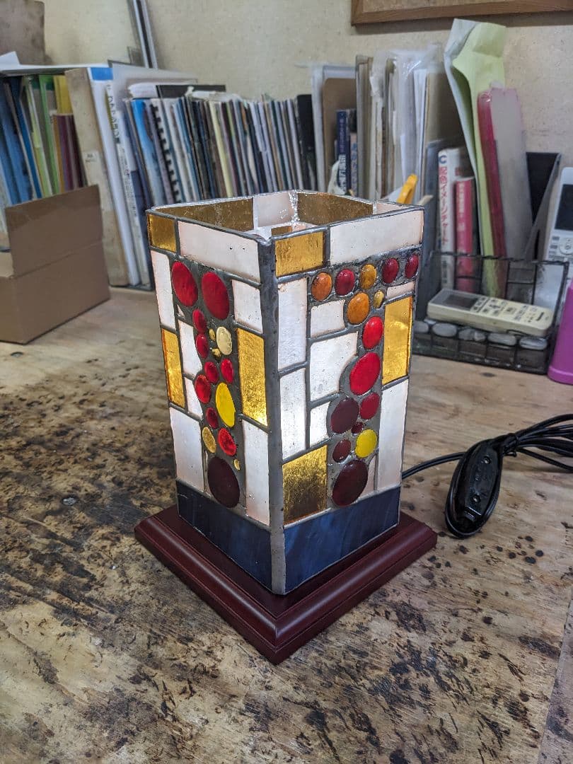 ナギットを使用したって和風4面ランプ