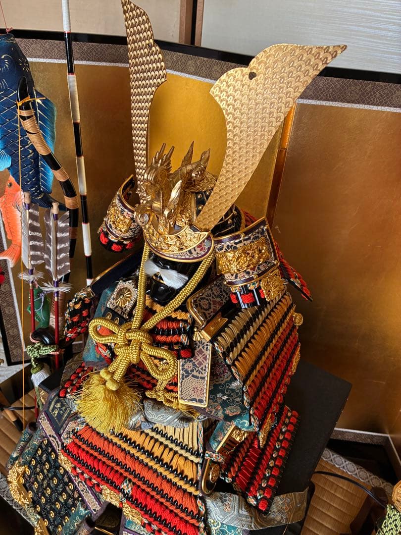 五月人形 武士の鎧 収納箱付き