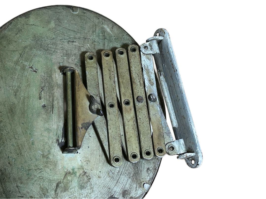 40s ビンテージ アーム 蛇腹式 ウォールミラー 鏡 シャビー