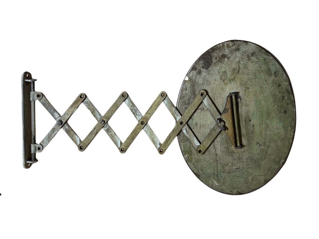 40s ビンテージ アーム 蛇腹式 ウォールミラー 鏡 シャビー