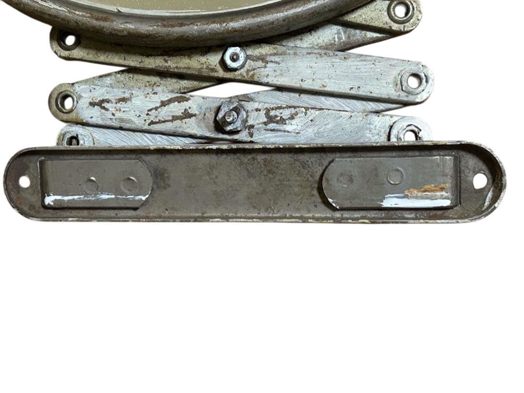 40s ビンテージ アーム 蛇腹式 ウォールミラー 鏡 シャビー