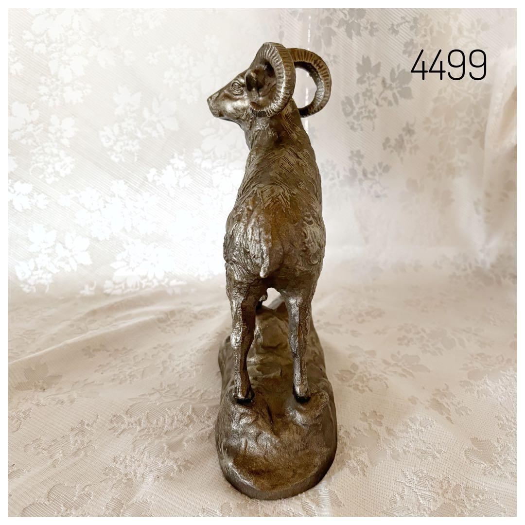 置物 オブジェ 羊 ひつじ 千支 金属製 中古 sheep インテリア 鉄