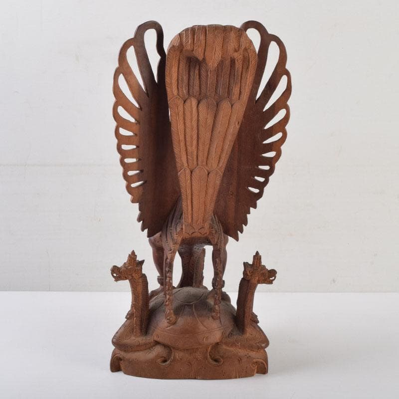 バリ島 インドネシア 木彫 ガルーダ像 置物 C 9116A