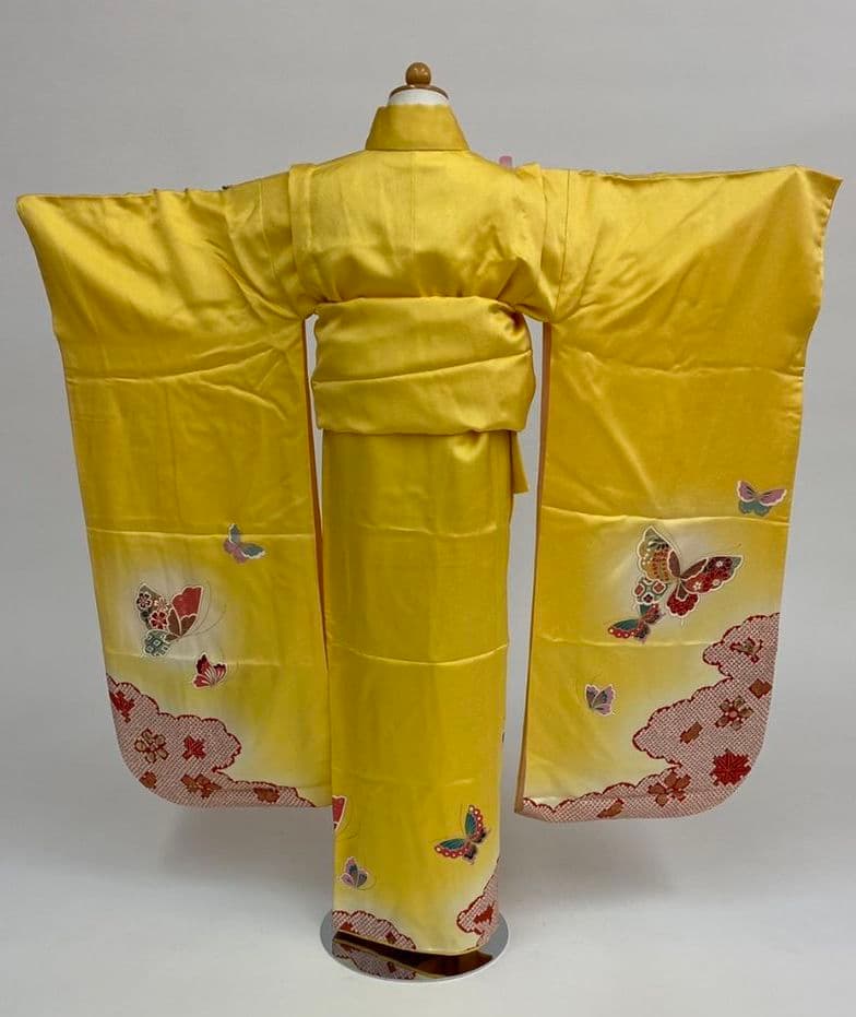 7歳○着物○正絹○七五三　女の子　黄色