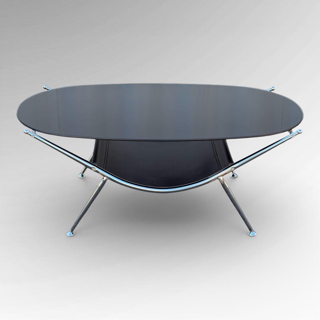 【週末セール】ガラステーブル ミッドセンチュリー レトロ スペースエイジ