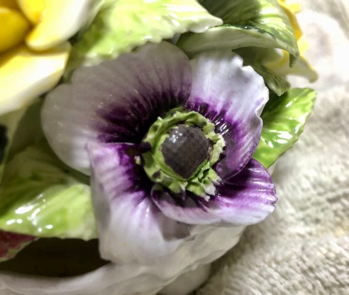 英国コールポート　陶花(フローラ)10輪フラワーポット