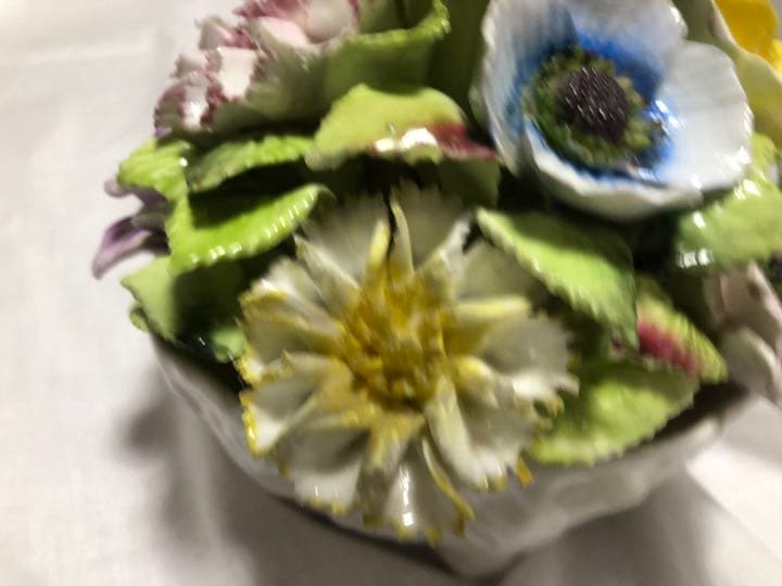 英国コールポート　陶花(フローラ)10輪フラワーポット