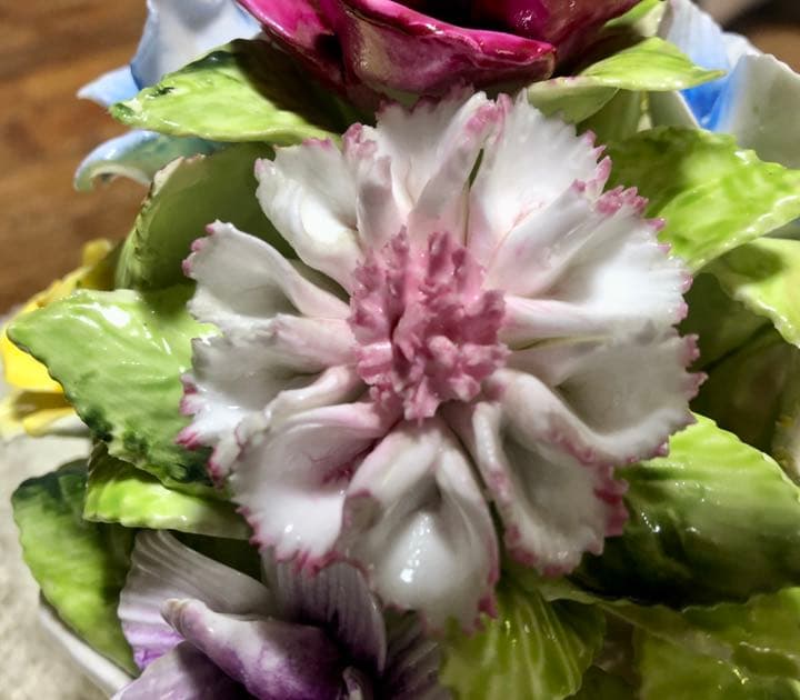 英国コールポート　陶花(フローラ)10輪フラワーポット