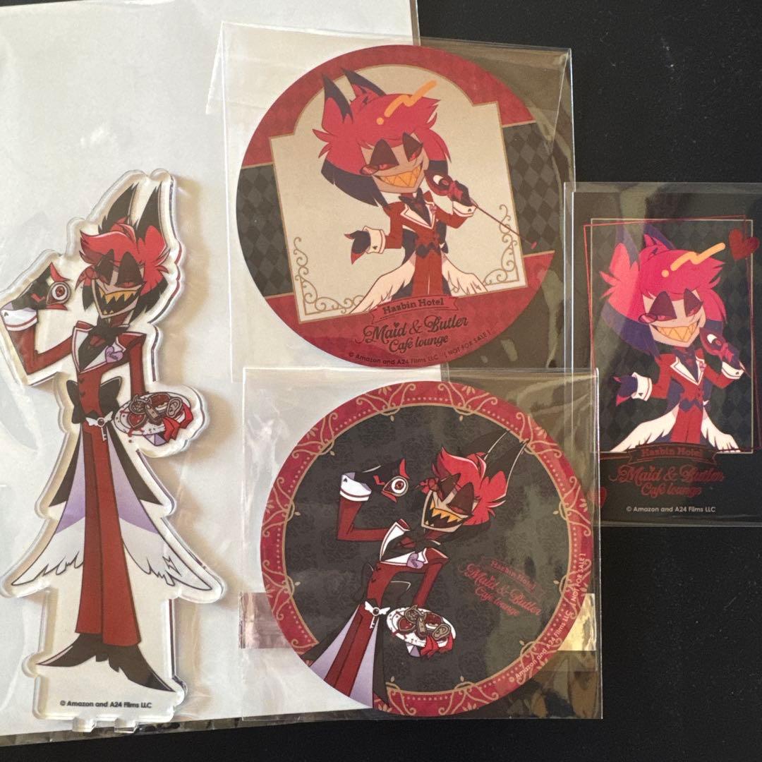 ハズビンホテル アニカフェ アクスタ コースター カード アラスター