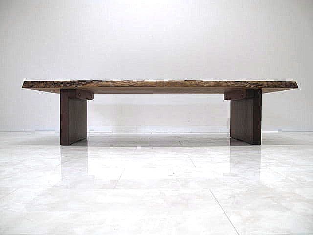 ブビンガ一枚板 センターテーブル 　 虎杢 リップル杢 座卓　銘木