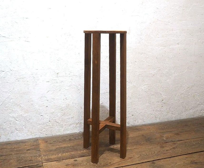 1326 レトロな陳列台　展示台　花台　ガーデニング　古家具　古道具　アトリエ