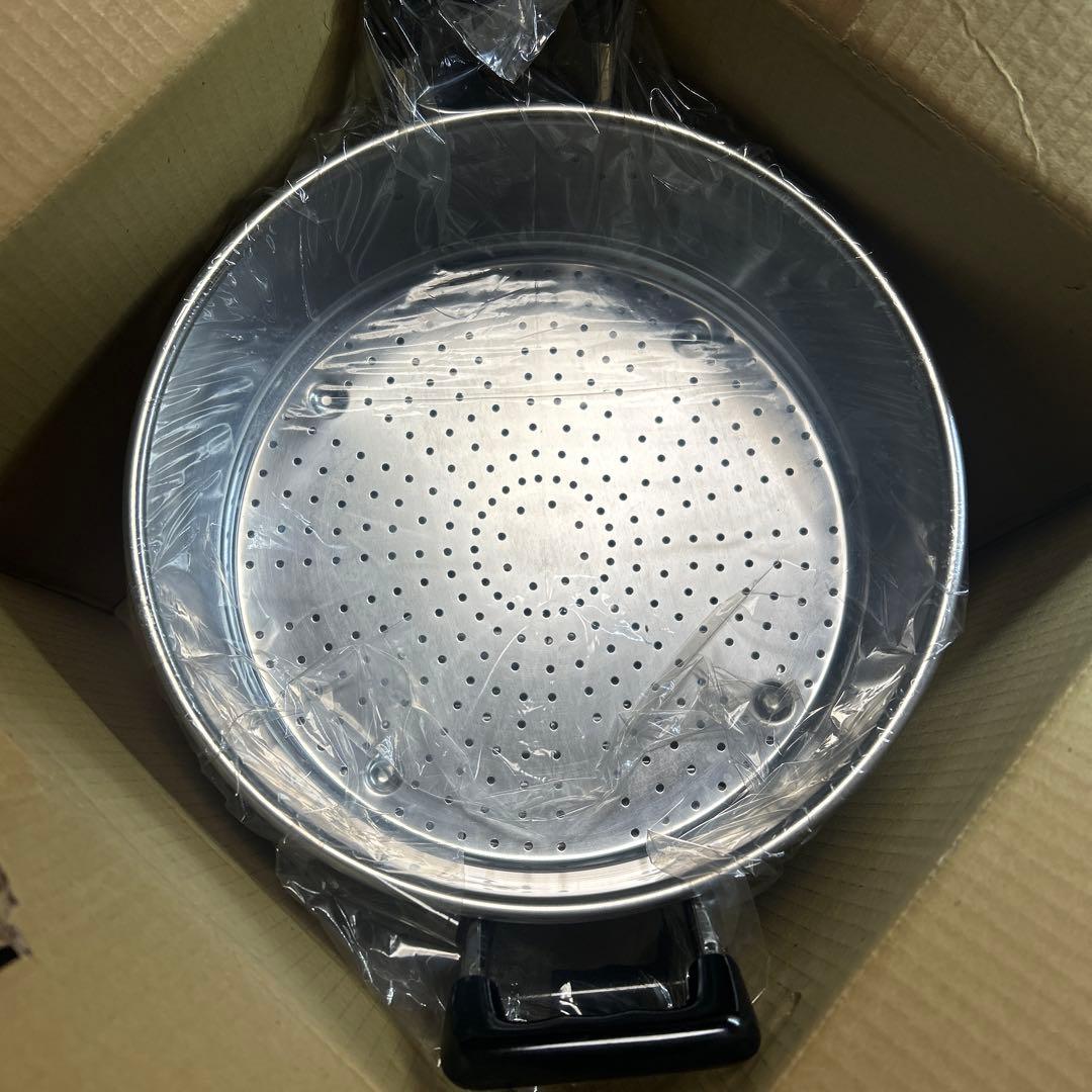 未使用　神子島製作所　ピーチブランド　ステンレス　蒸し器3段　27cm 3.8L