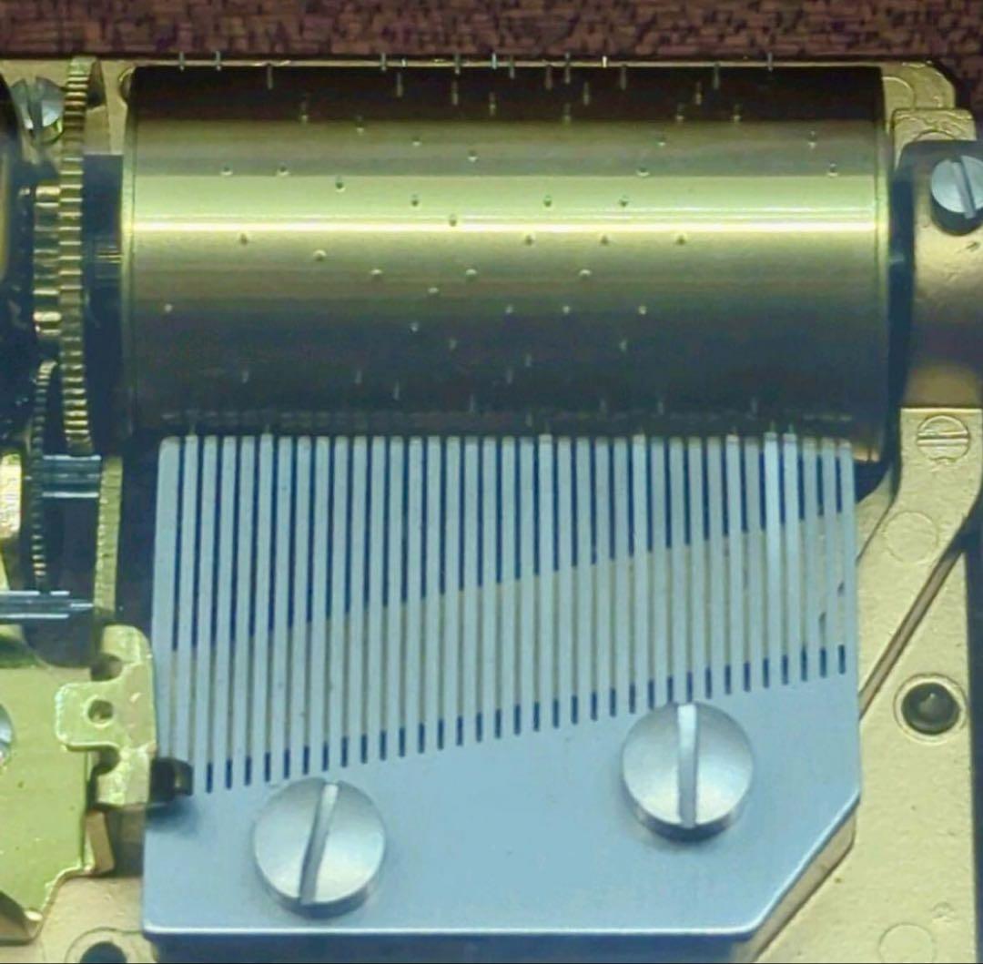 〈美品〉リュージュ カノン REUGE CANON　オルゴール ピアノ塗装 瘤杢