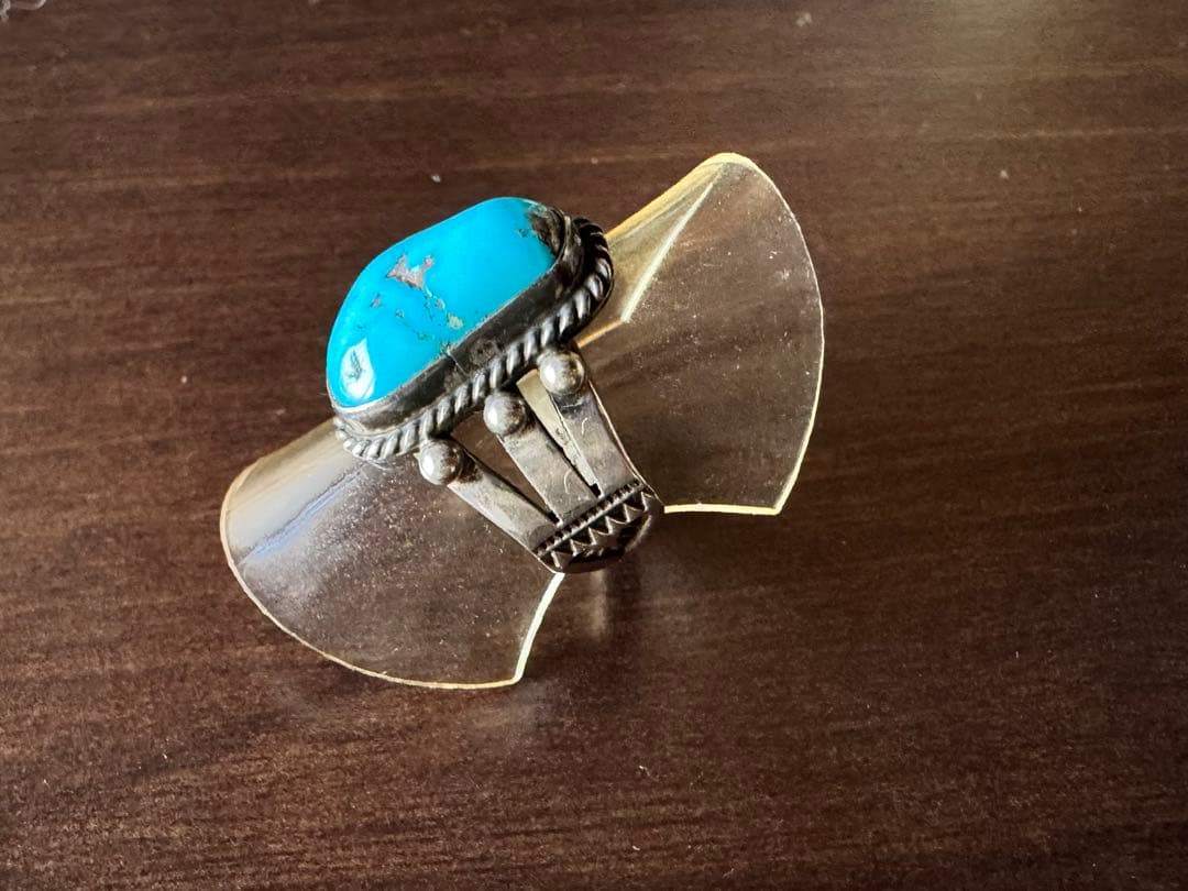 ナバホ Donovan Cadman イサカピーク ターコイズ リング