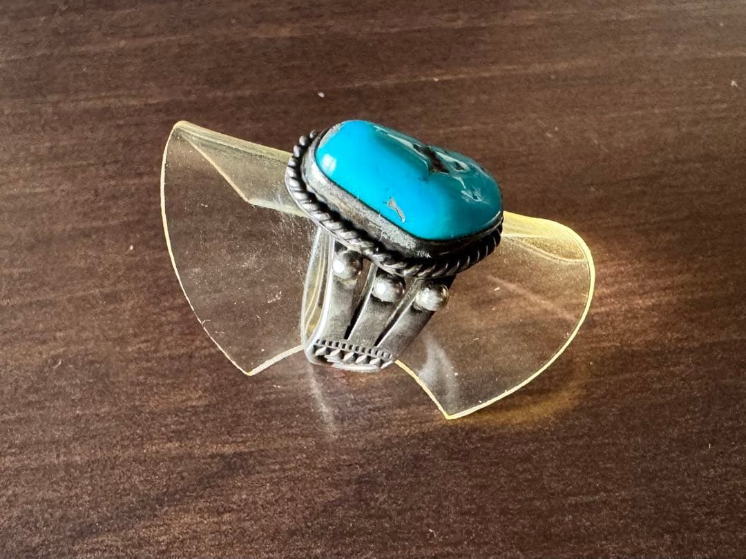 ナバホ Donovan Cadman イサカピーク ターコイズ リング